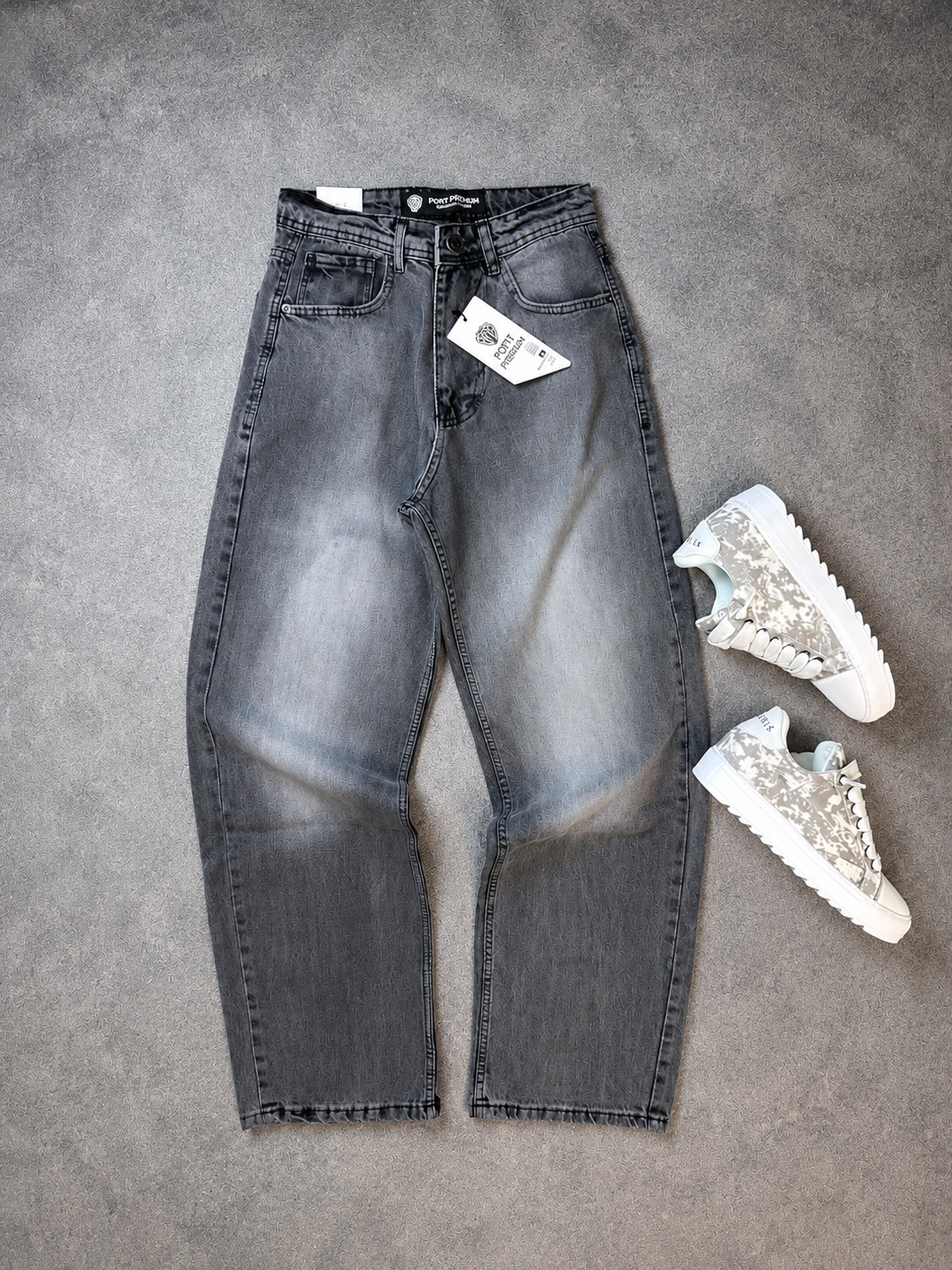 Extra baggy gris foncé