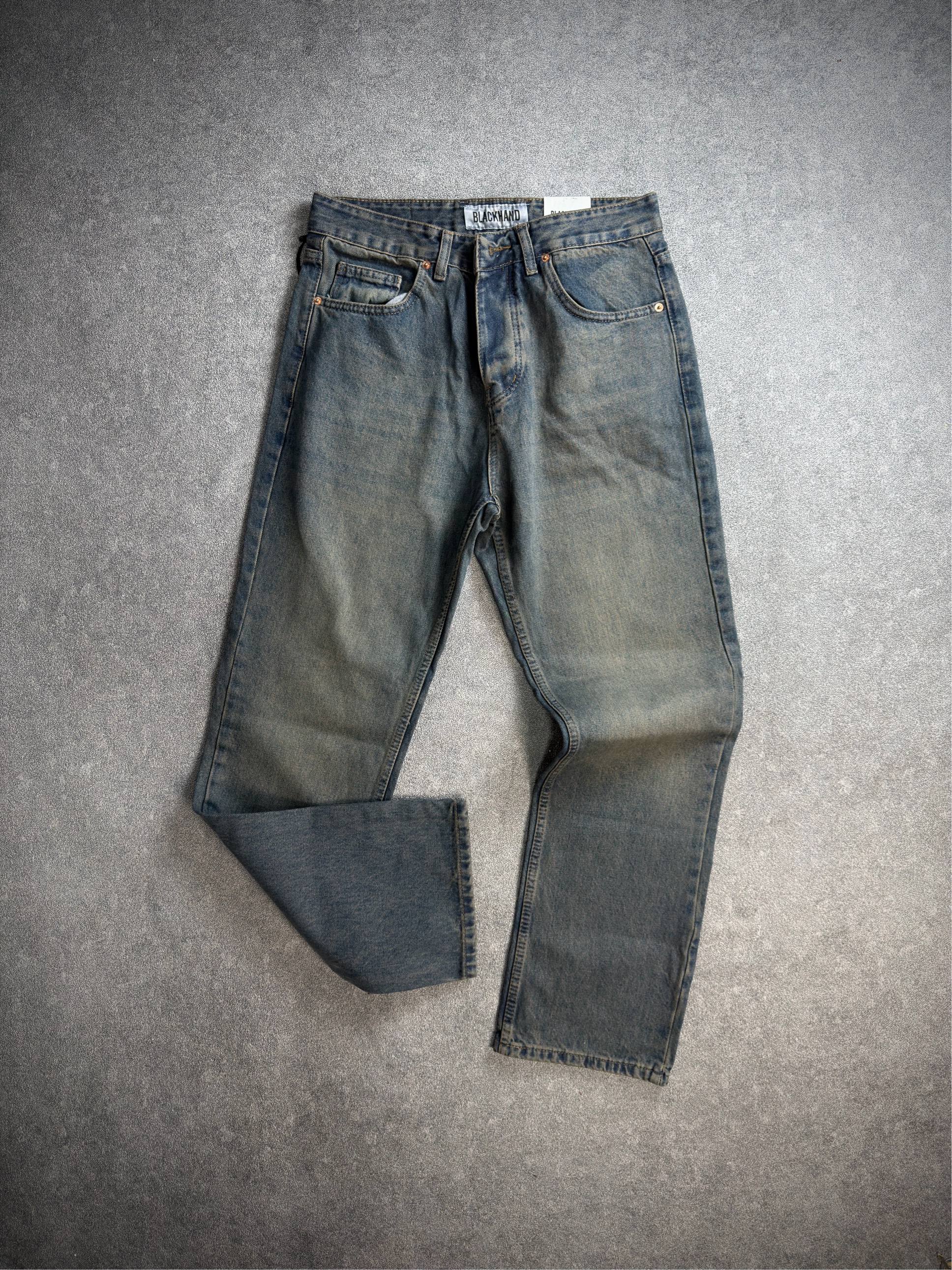 Baggy jeans bleu petrole-bh
